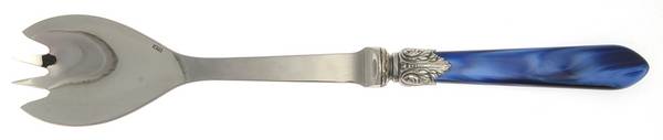 Galaxy-Blue (Stainless) Salad Serving Fork with Stainless Prongs