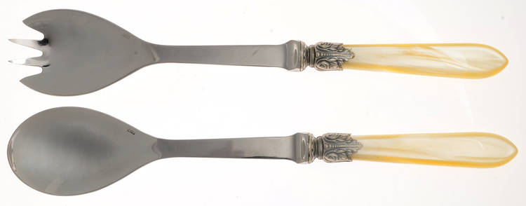 Galaxy-Pearl (Stainless) 2 Pc Salad Set with Stainless Bowl