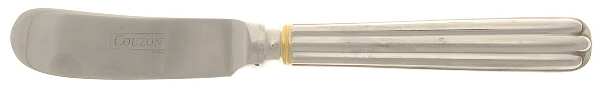 Isis Gold (Stainless, Gold Accent) Butter Spreader Hollow Hdl-Paddle/Stainless Blade