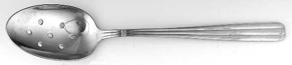 Isis (Stainless) Pierced Solid Serving Spoon