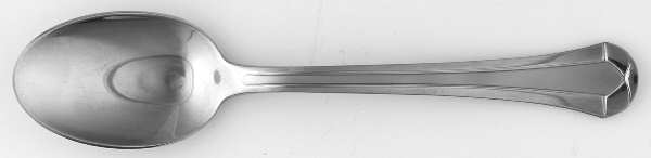 Louxor Contrast (Stainless, Frosted Accents) Place/Oval Soup Spoon by Jean Couzon