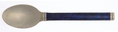 Opera-Lacquer Blue (Stainless, Blue) Place/Oval Soup Spoon