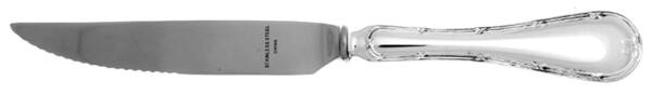 English Reed & Ribbon (Sterling) Steak Knife Individual Hollow, Serrate HC