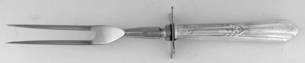 CSI1 (SILVERPLT) Small Steak Carving Fork with Stainless Prongs