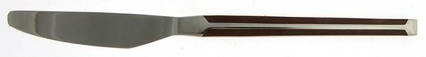 Soiree Ebony & Walnut (Stainless) Modern Solid Knife