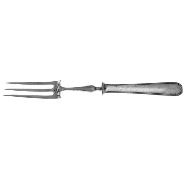 America (Silverplate, 1933) Large Stainless-Prong Roast Carving Fork