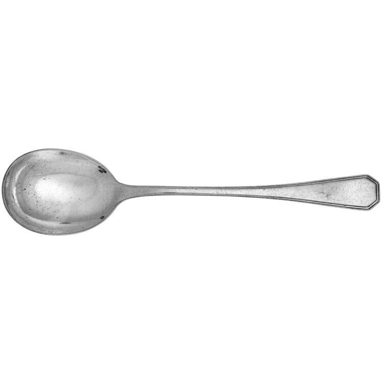 America (Silverplate, 1933) Solid Smooth Casserole Spoon by Christofle France