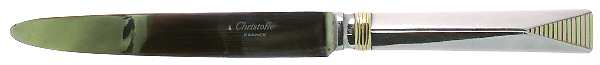 Atlantide Gold (Silverplate, Gold Accent) New French Hollow Knife