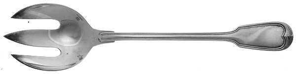 Chinon (Silverplate, 1862) Solid Salad Serving Fork