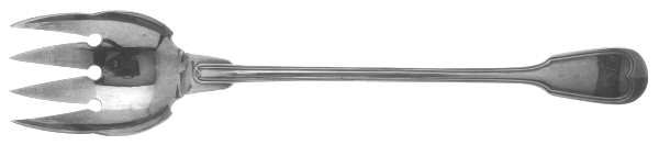 Chinon (Silverplate, 1862) Solid Salad Serving Fork