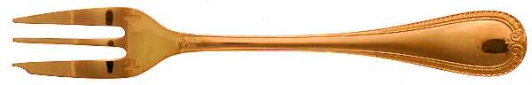 Malmaison-Gold (Gold Electroplate) Pastry Fork