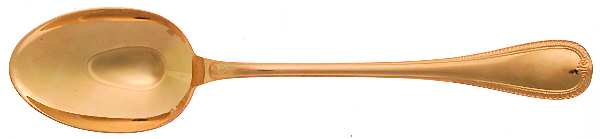 Malmaison-Gold (Gold Electroplate) Solid Serving Spoon