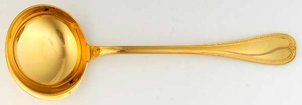 Malmaison-Gold (Gold Electroplate) Dessert Ladle, Solid Piece