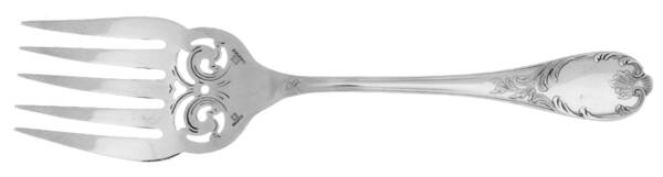 Marly (Silverplate, Satin Handle) Solid Pierced Fish Serving Fork