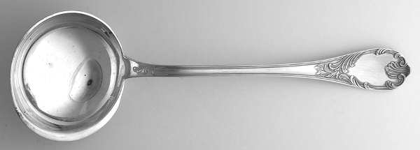 Marly (Silverplate, Satin Handle) Dessert Ladle, Solid Piece