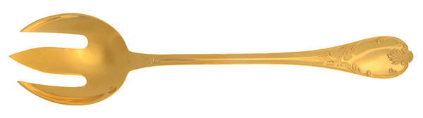 Marly (Gold Electroplate) Solid Salad Serving Fork