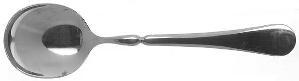 Oasis (Stainless-Glossy) Round Bowl Soup Spoon (Cream Soup)