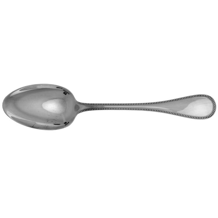 Perles (Silverplate, 1890) European Place/Oval Soup Spoon