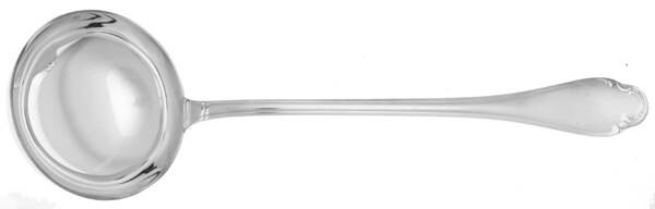 Pompadour (Silverplate) Solid Soup Ladle