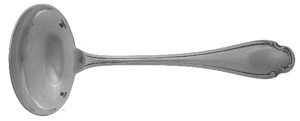 Pompadour (Silverplate) Solid Gravy Ladle