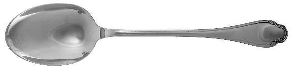 Pompadour (Silverplate) Solid Serving Spoon