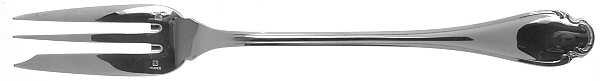 Pompadour (Silverplate) Solid Serving Fork