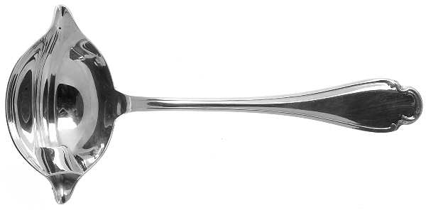 Pompadour (Silverplate) Solid Fat & Lean Gravy Ladle