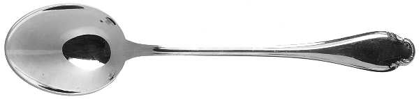 Pompadour (Silverplate) Solid Salad Serving Spoon