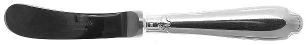 Pompadour (Silverplate) Butter Spreader Hollow Hdl-Paddle/Stainless Blade