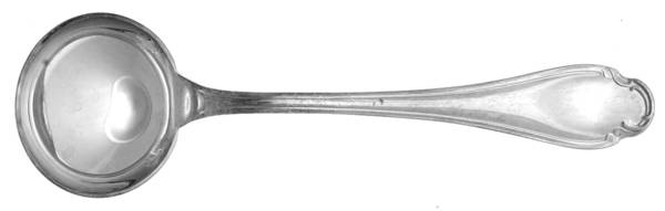 Pompadour (Silverplate) Solid Piece Cream Ladle