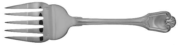 Port Royal (Silverplate) Large Solid Fish Serving Fork