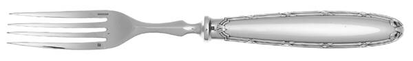 Rubans (Silverplate, 1926) Hollow Handle Dessert Fork, Plated Tines