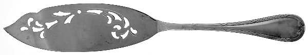 Rubans (Silverplate, 1926) Large Solid Pierced Fish Knife