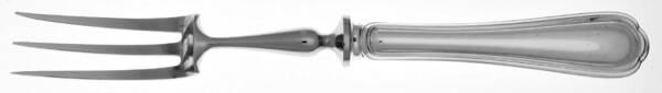 Spatours (Silverplate, 1862, No Monograms) Large Stainless-Prong Roast Carving Fork