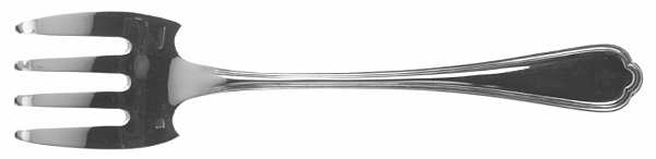 Spatours (Silverplate, 1862, No Monograms) Large Solid Tined Sardine Serving Fork