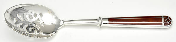 Talisman (Silverplate) Pierced Solid Serving Spoon