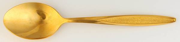 CUD2 (Gold Electroplate) Place/Oval Soup Spoon