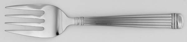 Arcadia (Stainless) Medium Solid Cold Meat Serving Fork by Cuisinart Flatware