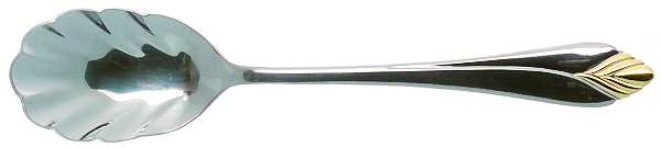 Concord-Gold Accent (Stainless, Gold Accent) Sugar Shell Spoon
