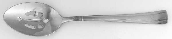 Geo (Stainless, Glossy) Pierced Tablespoon (Serving Spoon)