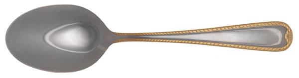 Ribbon-Gold (Stainless, Gold Accent) Tablespoon (Serving Spoon) by Cuisinart Flatware