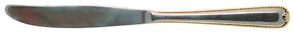 Ribbon-Gold (Stainless, Gold Accent) Modern Solid Knife by Cuisinart Flatware