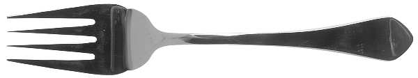 Wilton (Stainless) Medium Solid Cold Meat Serving Fork by Cuisinart Flatware