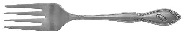 CUS11 (Stainless) Monogram Individual Salad Fork