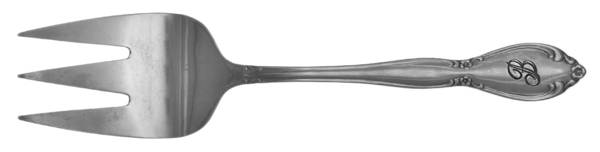 CUS11 (Stainless) Monogram Medium Solid Cold Meat Serving Fork