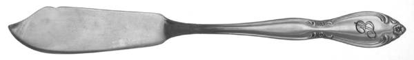 CUS11 (Stainless) Monogramed Flat Handle Master Butter Knife