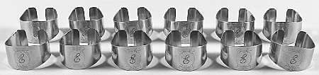 CUS12 (STAINLESS) Napkin Ring - Set of 12