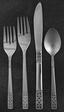 CUS3 (STAINLESS) 4 Piece Place Setting