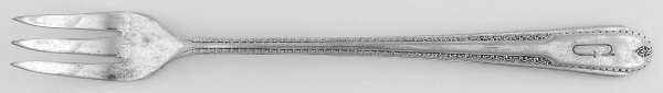 CVR1 (Silverplate) Monogram Cocktail/Seafood Fork
