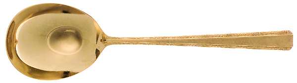 CSM9G (Gold Electroplate) Solid Smooth Casserole Spoon